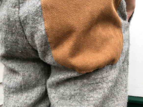 French linen × Shetland wool pants 第2張的照片