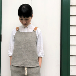 French linen × Shetland wool  tops 第1張的照片