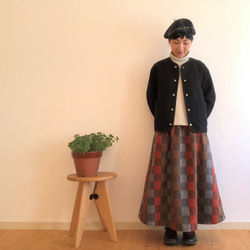 wool like polyester skirt 第5張的照片