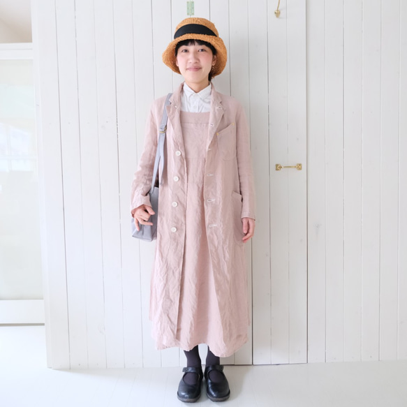 two tone rough one piece pink gray 第4張的照片