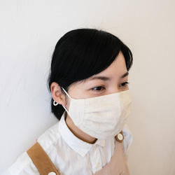 リネンのエチケットマスク　linen × cotton-linen　生成 1枚目の画像