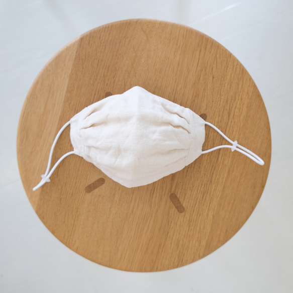 リネンのエチケットマスク　linen × cotton-linen　生成 6枚目の画像