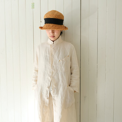 linen atelier coat　ecru 第3張的照片