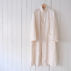 linen atelier coat　ecru 第6張的照片