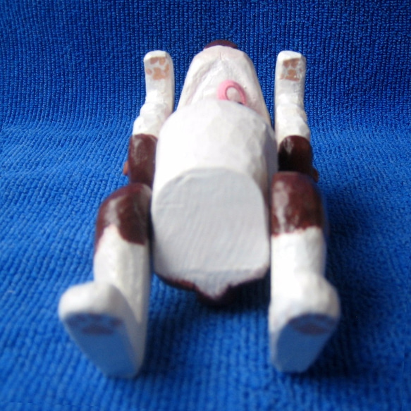 イングリッシュ・スプリンガー・スパニエル木工人形「お座り君1号」 7枚目の画像