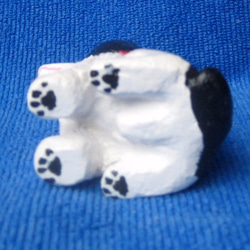 イングリッシュ・スプリンガー・スパニエル（W/B）粘土素材／犬人形 5枚目の画像