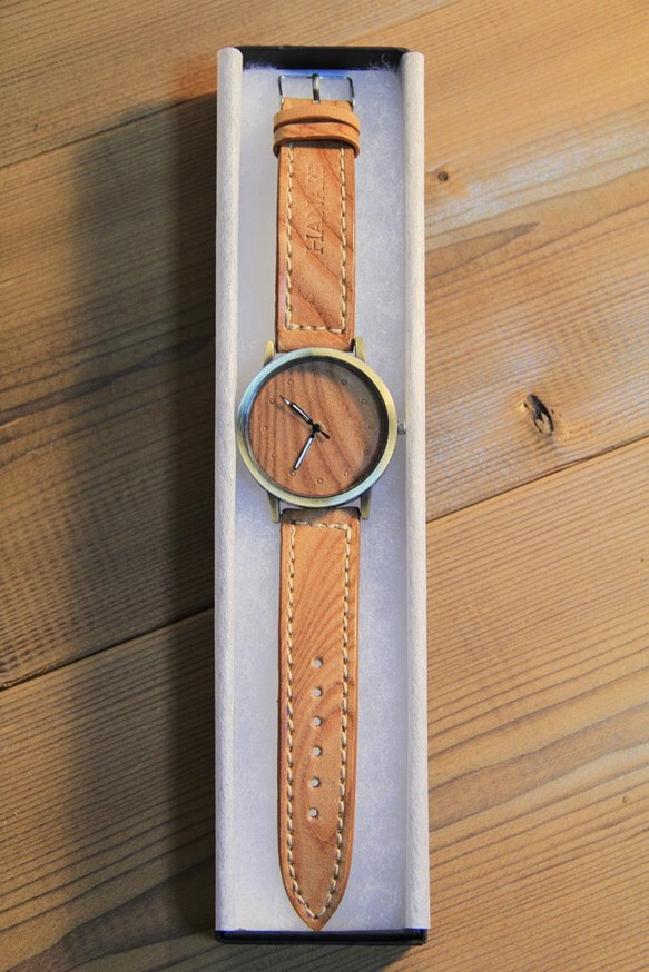 【※受注生産】s-watch / wood pattern Beige　 5枚目の画像