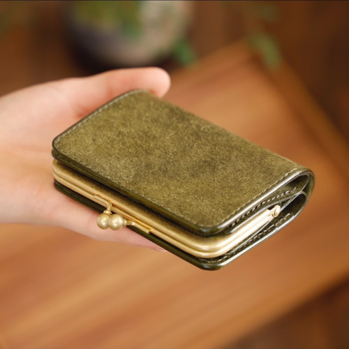 小さい がま口財布 / グリージオ【受注制作】 その他ミニ財布