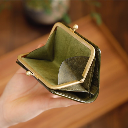 小さい がま口財布 / グリージオ【受注制作】 その他ミニ財布