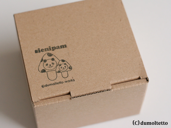 キノコパンダのsienipamちびマスコット３兄弟セット(青) 4枚目の画像