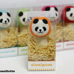 キノコパンダマスコット【オレンジ色のキノオレンジ】 1枚目の画像