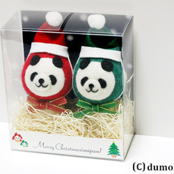 Christmasienipam！キノコパンダマスコットセット 3枚目の画像
