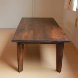 シンプルなローテーブル・アンティークカラー 6枚目の画像