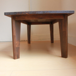 シンプルなローテーブル・アンティークカラー 5枚目の画像