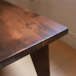 シンプルなローテーブル・アンティークカラー 3枚目の画像