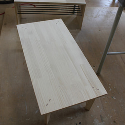 シンプルなローテーブル・アンティークカラー 2枚目の画像