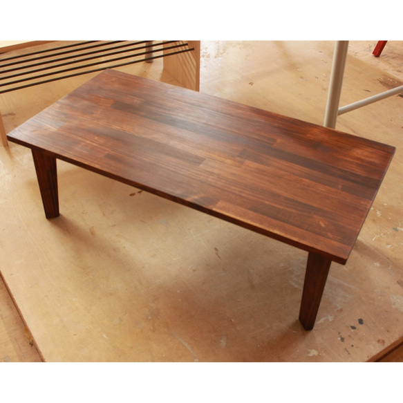 シンプルなローテーブル・アンティークカラー 1枚目の画像