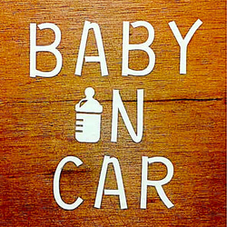 BABY IN CAR  〜シンプル文字〜 1枚目の画像