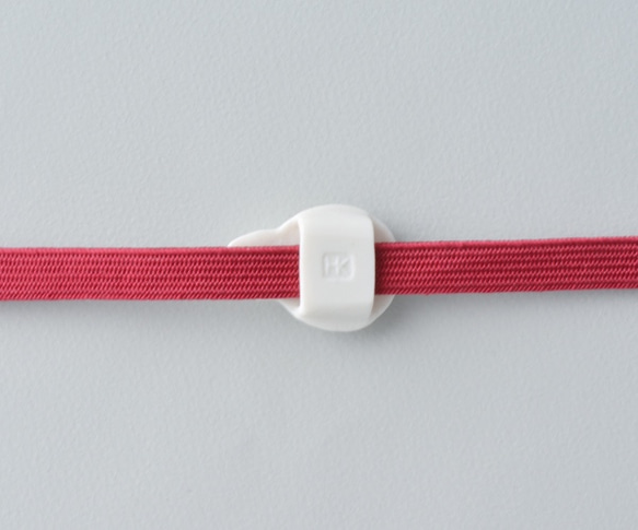 白磁の帯留（白ウサギ） 3枚目の画像