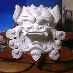 岸本ウラチ シーサー ぽーたま 琉球漆喰 Amazon.co.jp: 琉球漆喰 置物