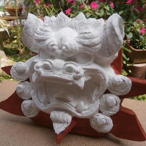 岸本ウラチ シーサー ぽーたま 琉球漆喰 Amazon.co.jp: 琉球漆喰 置物