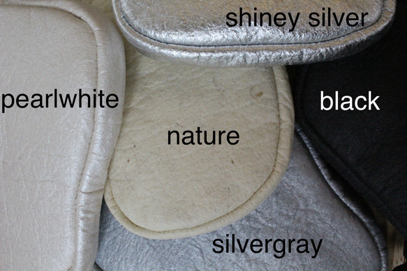 受注製作　'pebbles' minimal wallet bag (shiney silver) ピニャテックス 7枚目の画像
