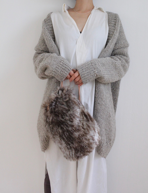 新色 MOFU monster lady's 'owl' ecofurbag 3枚目の画像