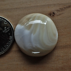 沖縄産夜光貝　穴なしパーツ　いびつな円形 6枚目の画像