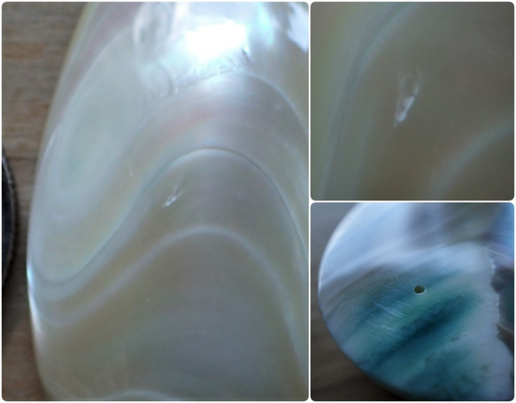 沖繩頭巾殼，無孔部分，水滴型，特厚 11.5 毫米 第6張的照片