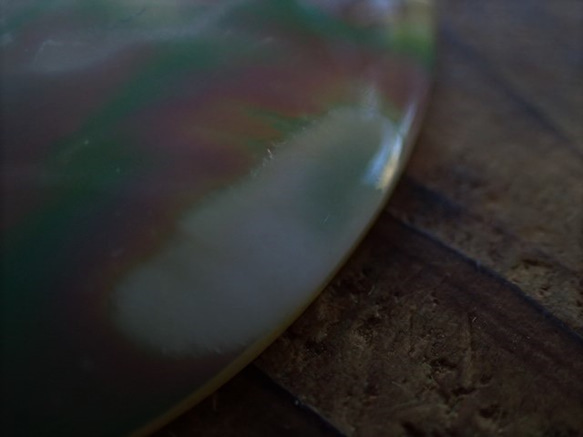沖縄産夜光貝 ペンダントトップ　滴型 6枚目の画像