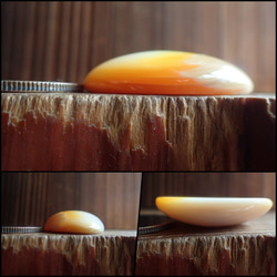 白蝶貝=マザーオブパール 穴なしパーツ　極厚8.5㎜楕円型 4枚目の画像