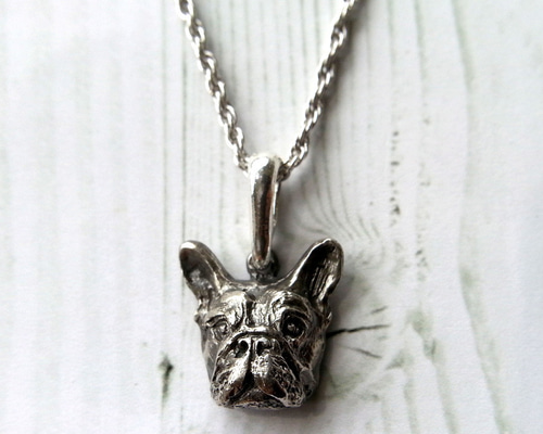 フレンチブルドッグ・silver925製ペンダント（フレブル ブヒ BUHI