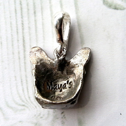 フレンチブルドッグ・silver925製ペンダント（フレブル　ブヒ　BUHI　french bulldog） 2枚目の画像