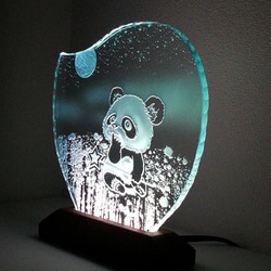 星際大戰/熊貓玻璃蝕刻板M尺寸/ LED支架套裝 第4張的照片