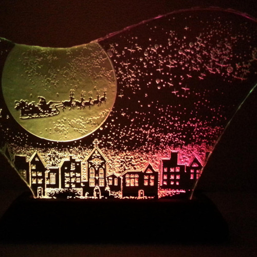 クリスマスの銀河飛行（ガラス：LLサイズ）Season Frame ガラス