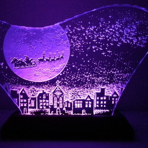 クリスマスの銀河飛行（ガラス：LLサイズ）Season Frame ガラス