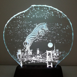 ウェルカム ようこそ くじら クジラ 鯨 ステンドグラス風 店舗