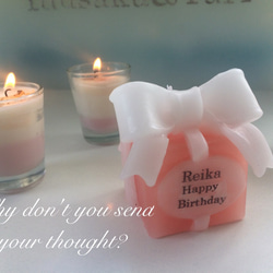 Ribbon message candle 1枚目の画像