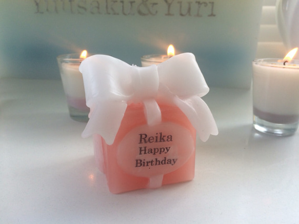 Ribbon message candle 第3張的照片