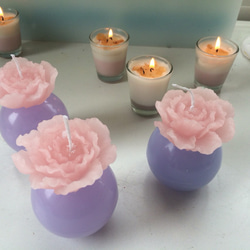 Peony ball candle 5枚目の画像