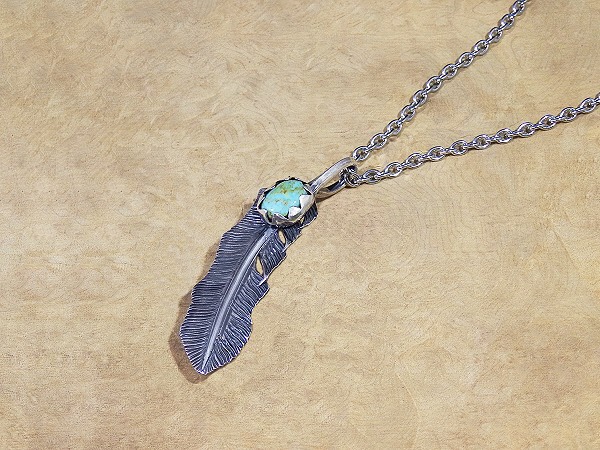 キングマンターコイズ フェザーTOP③