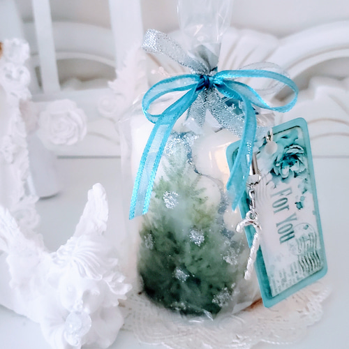 クリスマスキャンドルセット⭐クリスタルブルークリスマス⭐（M&S