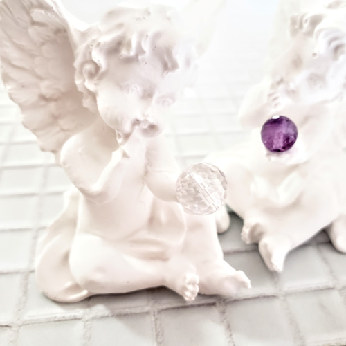 選べる天然石!天使の囁き＊アロマストーンお座りエンジェル