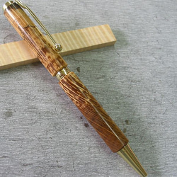 【樫】スポルテッド木軸ボールペン　自然が作る模様が素敵【即日発送】　　　　　　　★シャープペンに変更可（右の項目） 2枚目の画像