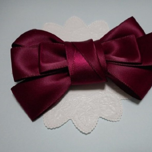 バレッタロイヤルブルー新品未使用サテン