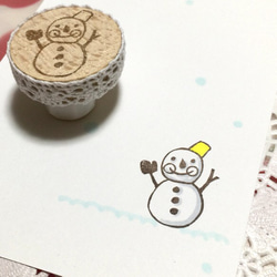 雪だるまはんこ。 2枚目の画像