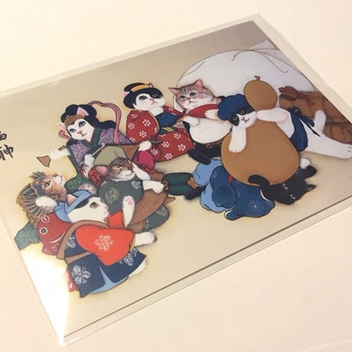 フェルディナン・デスノス、赤い傘の下の猫、希少画集画、新品額装付、状態良好 it-6569685789bcf-1200.jpg