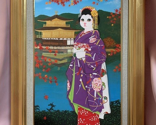 ○希望のロンド（輪舞）　　絵画原画 楽天市場】JHA 絵画 インテリア 油絵 額入り 額絵 世界の名画