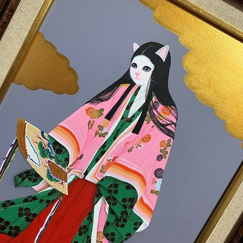 歌舞伎絵// タイトル藤娘 (大作油彩画) 歌舞伎絵// タイトル藤娘 (大作油彩画)