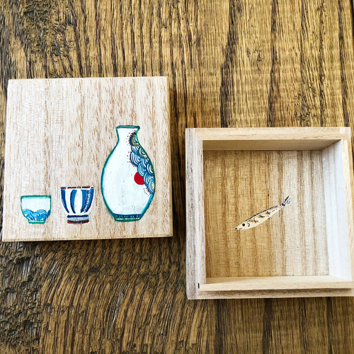 梅　絵付け桐箱【新品】 桐箱絵付けキット〈梅〉｜ 桐箱・京都 堀川五条 - 株式会社箱藤商店